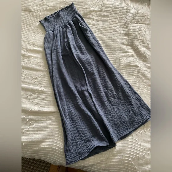 Boutique Zoe Smocked Set in *light blue*, medium - Picture 5 of 5